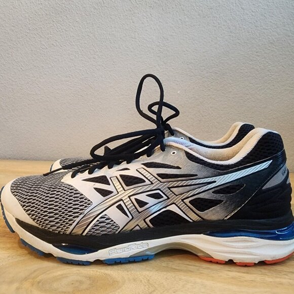 Asics Gel Cumulus 18 Shoes Mens Size 12 Gray Black White Running Sneakers T6C3N main image 7
